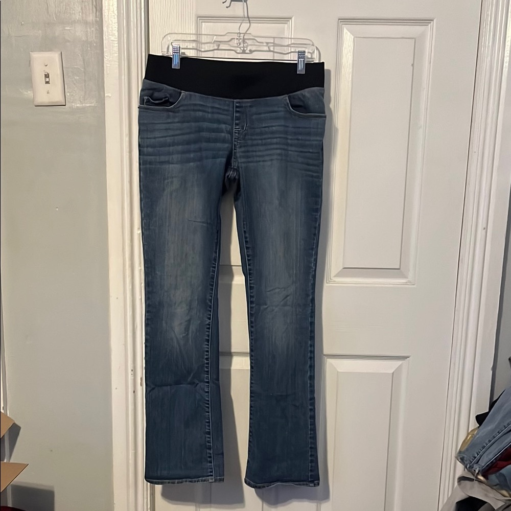 Liz Lange Maternity Pull On Bootcut Maternity Jeans